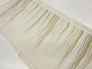 曲線模様織出し名古屋帯